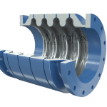 expansion joint that features hydroformed bellows