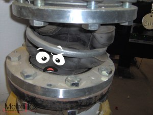 Spherical expansion joints rely on this bead to form a seal between flanges. If the bead is damaged, the building engineer will curse your name for eternity. Don’t violate the face-to-face dimensions of an expansion joint.